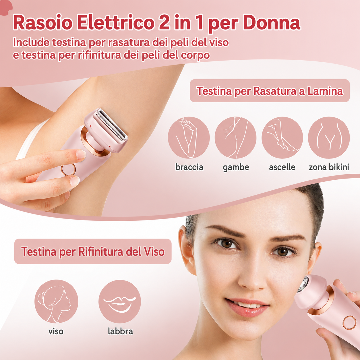 Rasoio Donna Indolore Viso & Corpo
